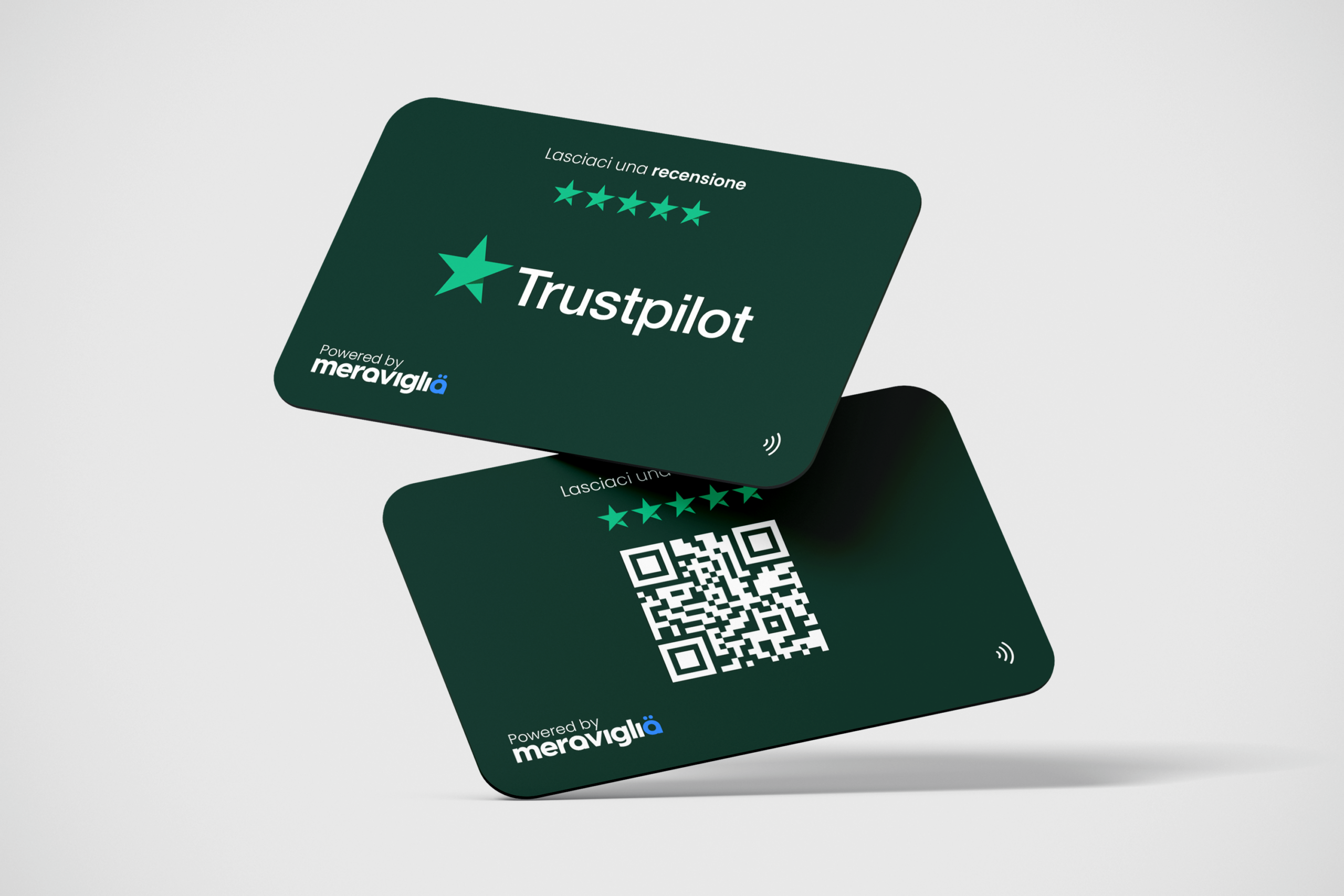 Card NFC per recensioni Trustpilot
